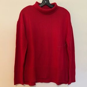 Lucky Brand Vibrant Red Turtleneck Sweater